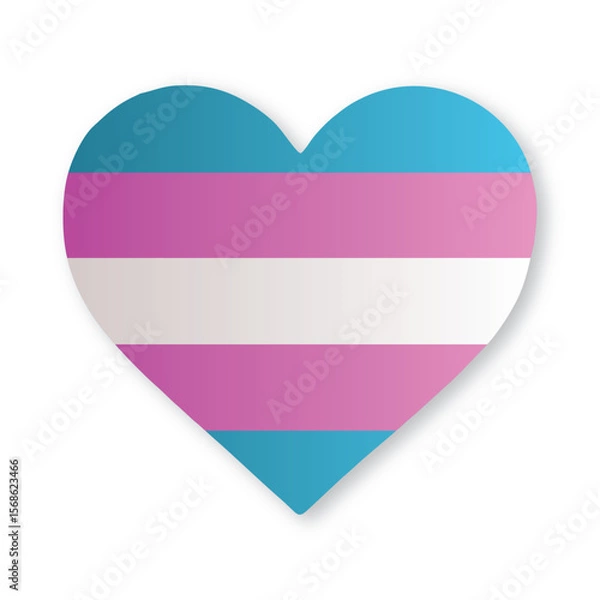 Obraz heart with lgbt flag