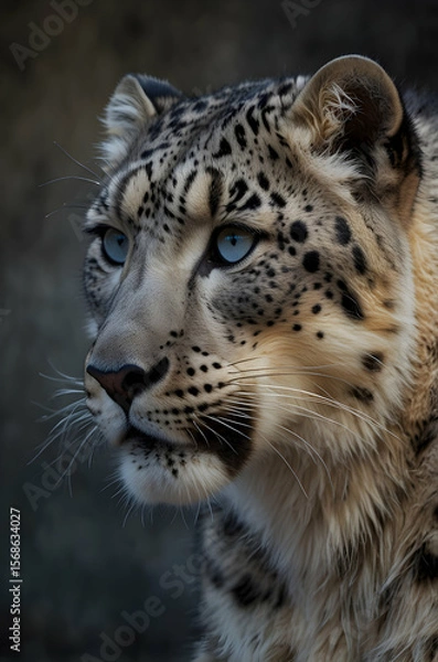 Fototapeta Snow Leopard Close-Up