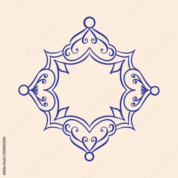 Obraz Ornate frame illustration decorative border design