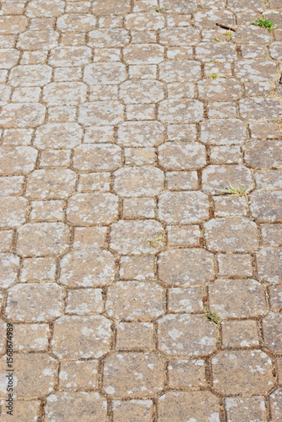 Fototapeta Worn patterned stone
