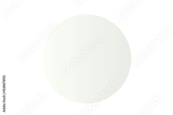 Obraz ホワイトグラデーションの円形フレーム　グラフィック素材
