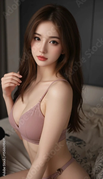 Fototapeta 女性, 着物, 日本人, ジーンズ,ビキニ,水着,ドレス, 日本, 美しさ, 芸妓,