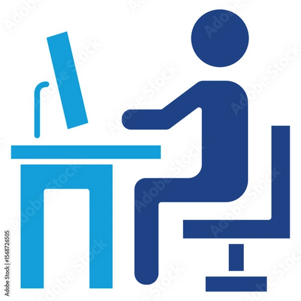 Obraz Work Dual Tone Icon Element For Design