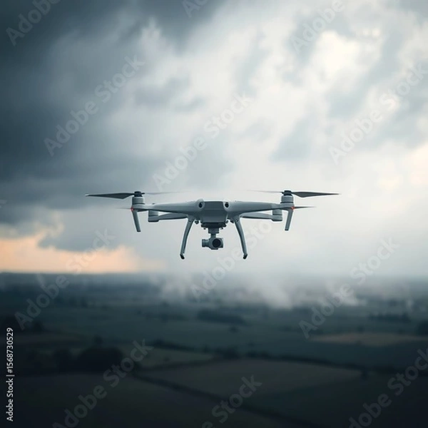 Obraz Futuristic robots clash in city battle