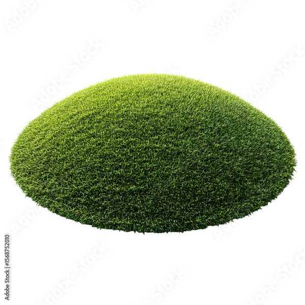 Obraz Grassy Cap Object on Transparent Background