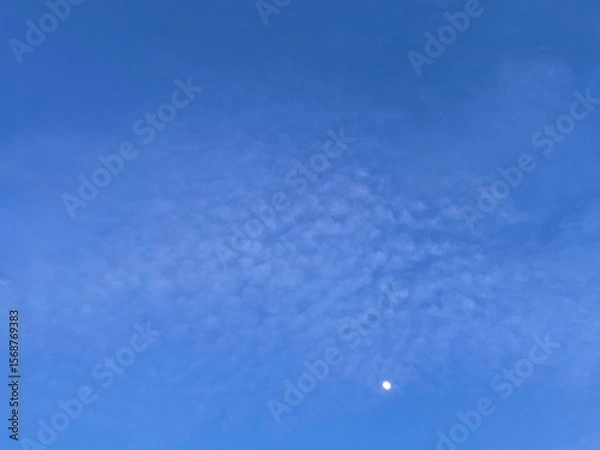 Obraz The sky in Thailand at 7 pm and the moon