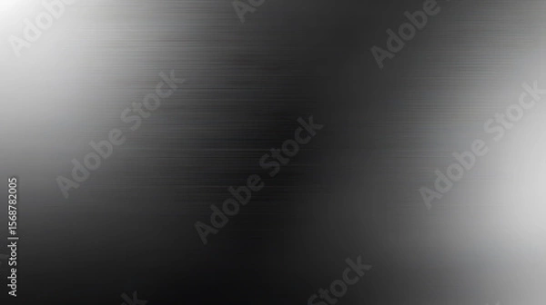 Fototapeta Elegant dark gray to silver white gradient background for modern design projects