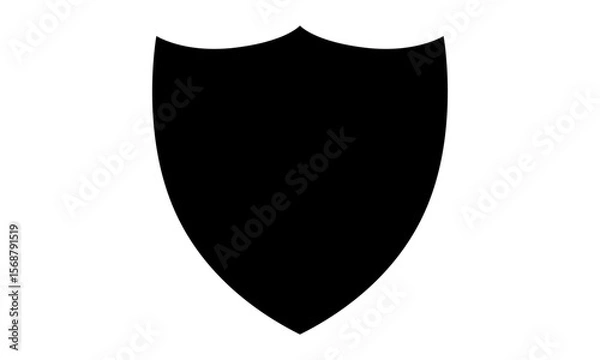 Fototapeta Collection of shield silhouettes vector