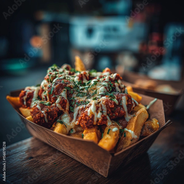 Fototapeta grilled chicken wings. Generative AI