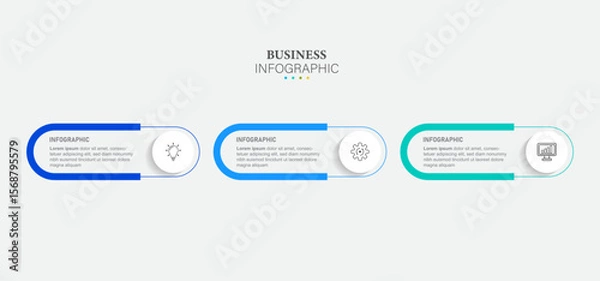 Obraz Presentation business infographic template vector.