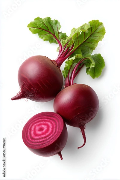 Fototapeta red onion and parsley. Generative AI