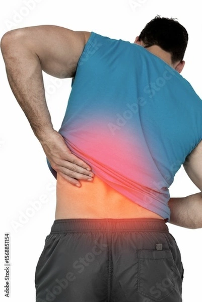 Obraz Man experiencing back pain