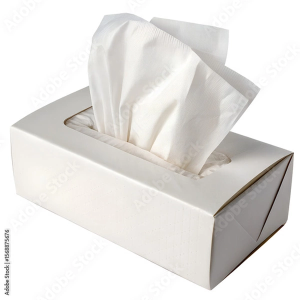 Fototapeta Tissues Isolated on Transparent Background
