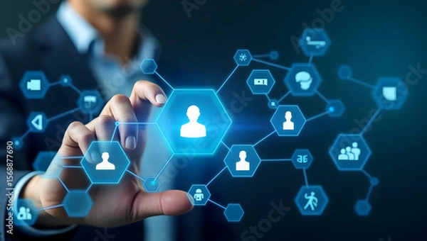 Fototapeta Enhancing Corporate Trust: Analyzing Consumer Feedback and Media Sentiment to Strengthen Brand Reputation in Photo Stock Industry