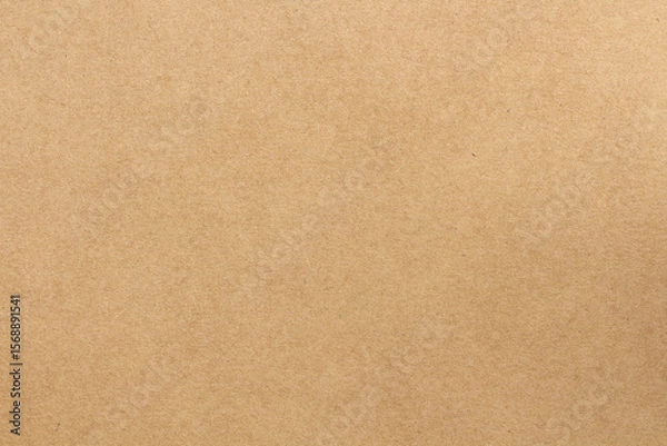 Fototapeta Cardboard sheet texture background, pattern of brown kraft paper with vintage style.