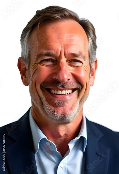 Fototapeta Smiling Businessman in Formal Attire