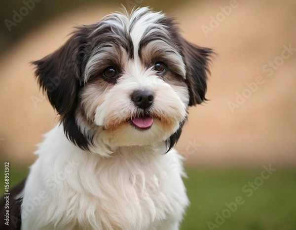 Fototapeta closeup of a havanese dog