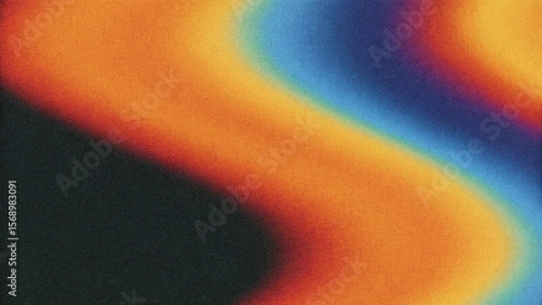 Fototapeta A bright, flowing abstract rainbow background with colorful light, smoke, and energy patterns