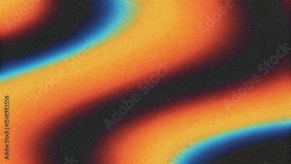 Fototapeta A bright, flowing abstract rainbow background with colorful light, smoke, and energy patterns