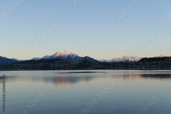 Obraz sunrise over lake