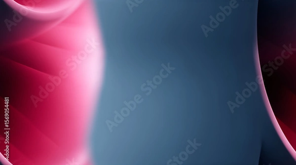 Fototapeta Abstract Wavy Gradient Background with Pink and Blue Tones