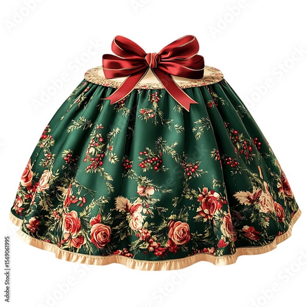Fototapeta red christmas tree