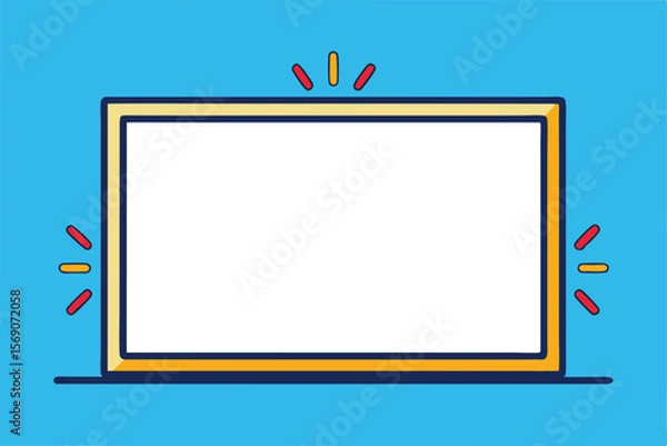 Fototapeta Blank Frame Illustration Versatile Template for Design Projects