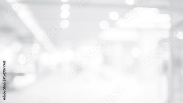 Fototapeta Abstract blur background from hospital and clinic interior, For create background or design key visual layout