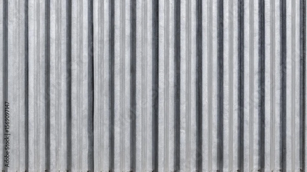 Fototapeta Close up view of standing seam metal roof with textured surface.