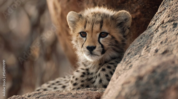 Fototapeta Cheetah Cub in Golden Light	
