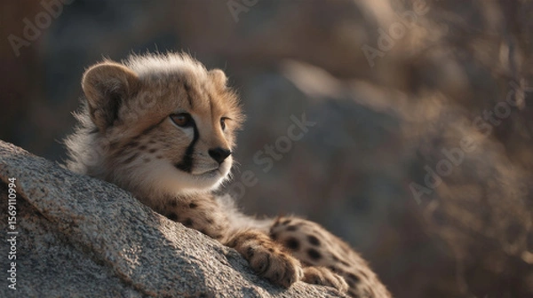 Fototapeta Cheetah Cub in Golden Light	

