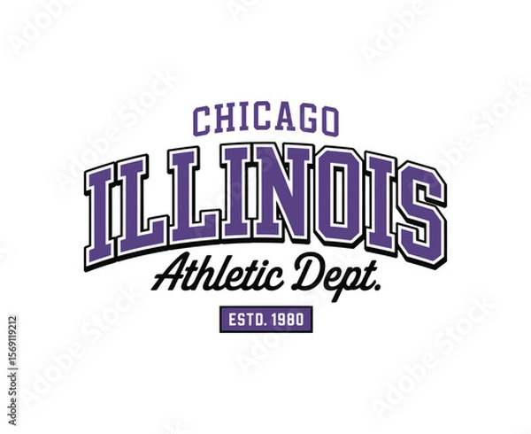 Fototapeta Miami, Florida t-shirt design. Slogan t-shirt print design in American college style. Athletic typography for tee shirt print in university and college style. Vector 