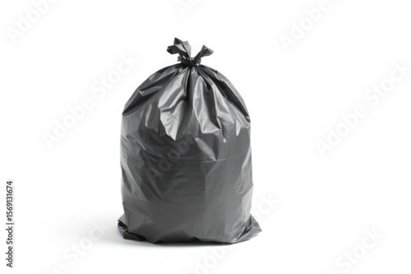 Fototapeta Garbage bag close-up. Environmental, waste or clean-up themes.