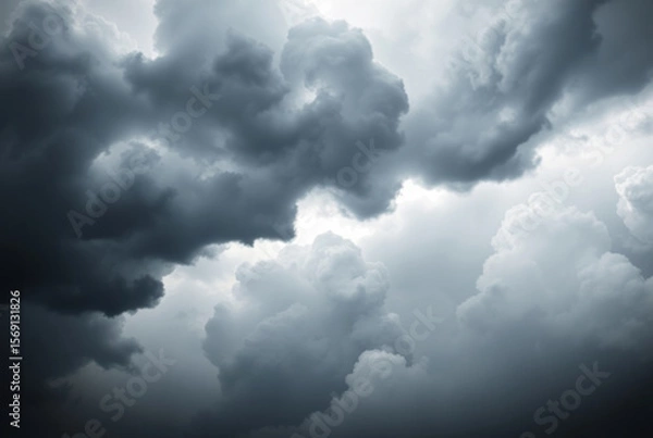 Fototapeta Intense weather scene. Powerful and dramatic. Showcases nature’s power and unpredictability.