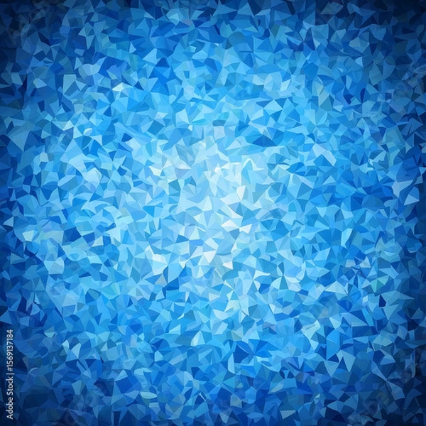 Fototapeta Abstract Blue Crystal Mosaic Pattern