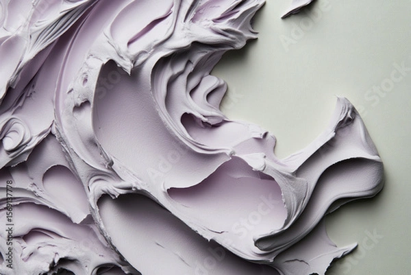 Fototapeta Pastel purple swirls create a soft and textured aesthetic for creative inspirations and artistic design projects
