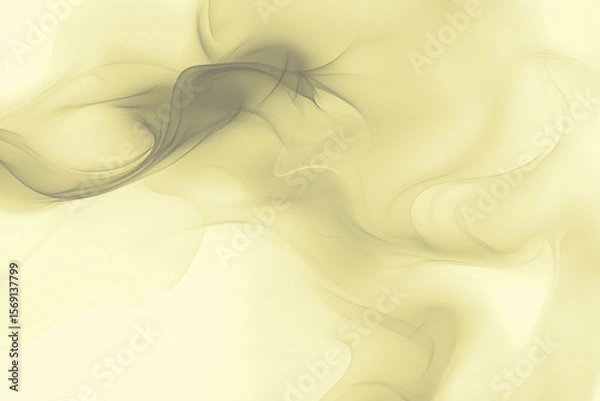 Fototapeta Soft swirling patterns in pastel yellow create a tranquil and dreamy ambiance in a serene atmosphere