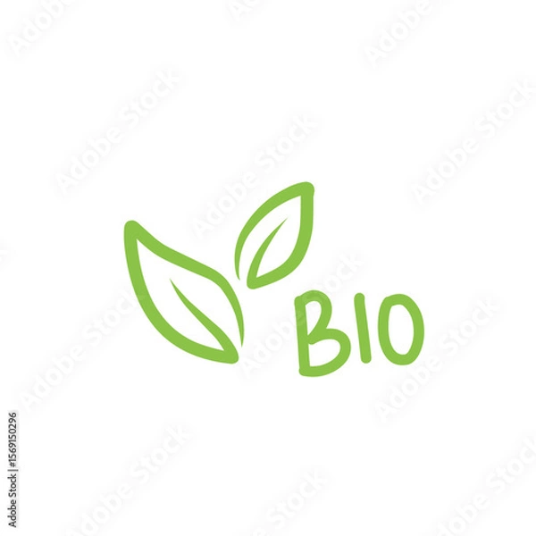 Obraz leaf bio logo symbol icon