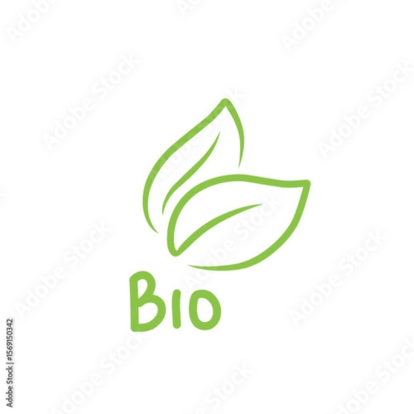 Obraz leaf bio logo symbol icon