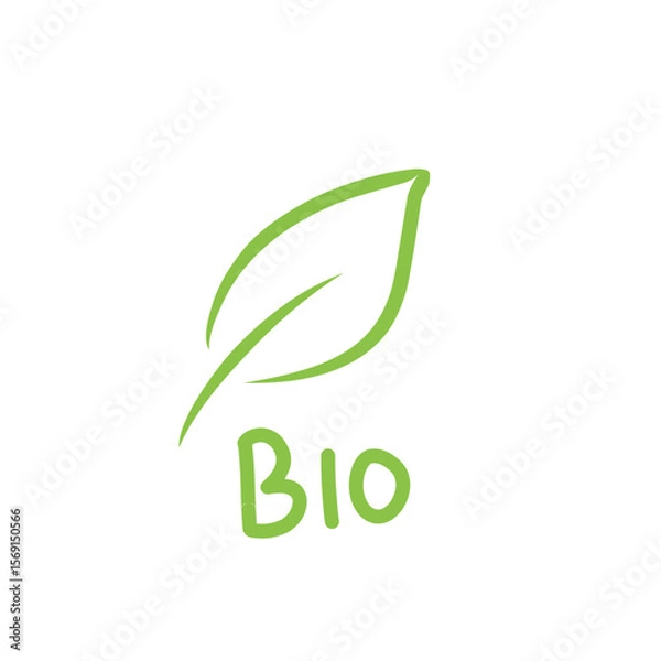 Fototapeta leaf bio logo symbol icon