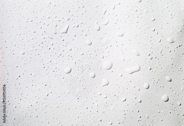 Obraz Abstract water drops on white background, seamless water drops pattern background