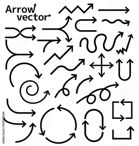 Fototapeta 矢印アイコン/矢印のベクターコレクション