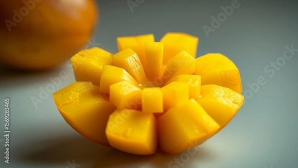 Obraz Vivid Yellow Mango in Focus
