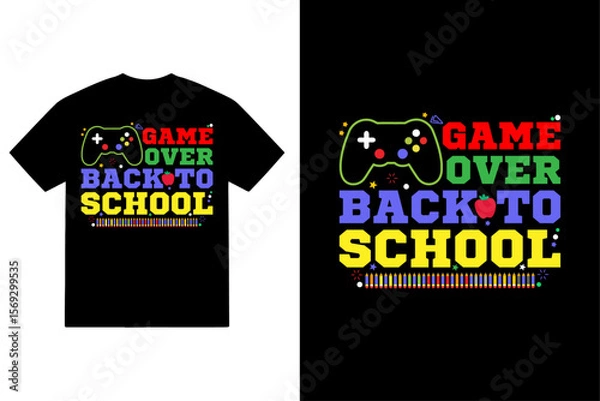 Fototapeta Game over back to school
