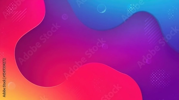Obraz Vibrant abstract background with colorful fluid shapes and subtle textures for creative projects