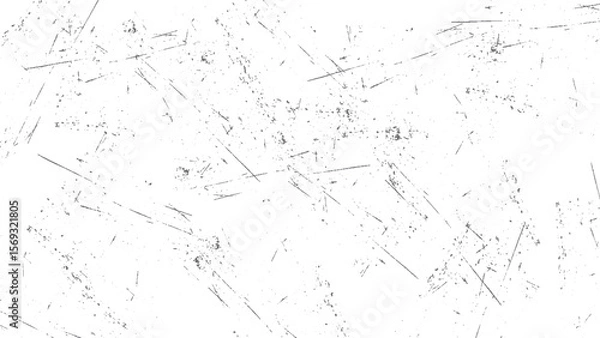 Fototapeta monochrome texture overlay composed of irregular graphic elements with distressed grain and rough edges
