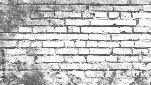 Fototapeta Rough grunge black brick wall overlay texture background