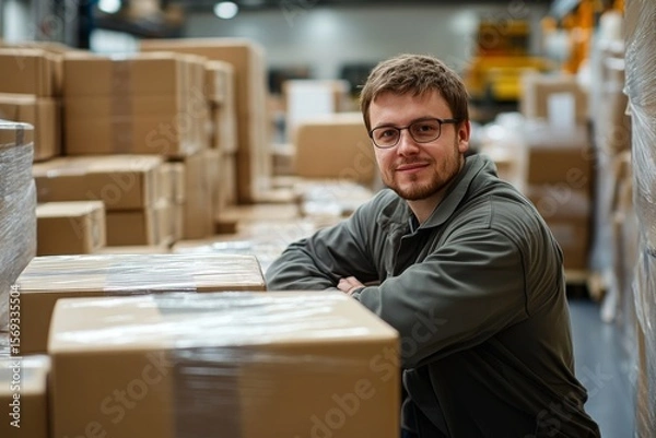 Fototapeta Careful packaging: Expert hands ensuring secure shipping for online store products, focusing on customer satisfaction and safety, Generative AI