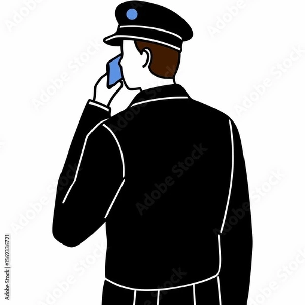 Fototapeta silhouette of a man