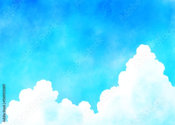 Obraz 爽やかな青空と夏の雲